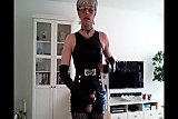Sissy sexy in leather 8