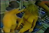 Tracey Adams - Interracial Gym Sex Threesome Scene