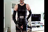 Sissy sexy in leather