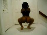 Black girl dancing with FAT ass