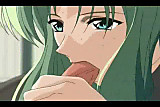 Anime girl sucking the cock